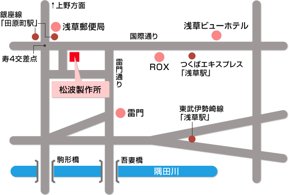 松波製作所地図